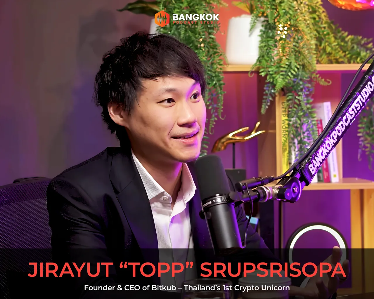 Topp Jirayut at Bangkok Podcast Studio